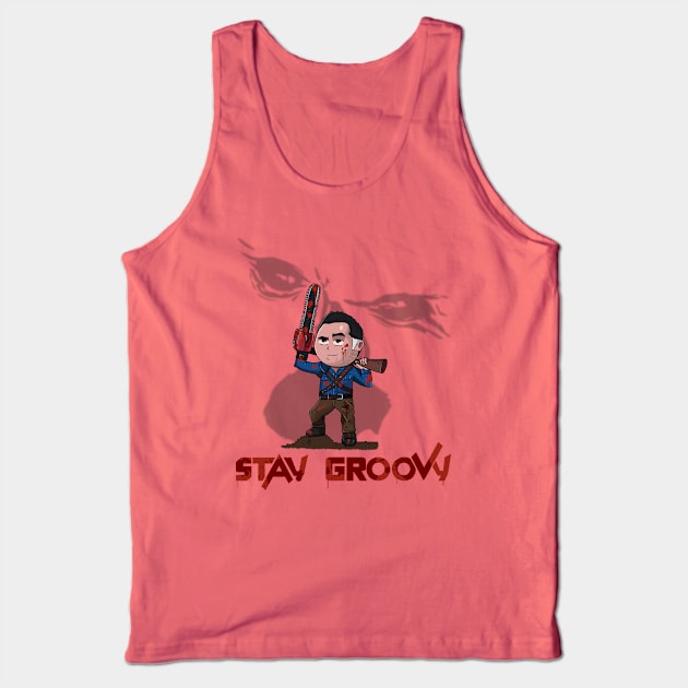 Stay Groovy Tank Top by Creative Wiz